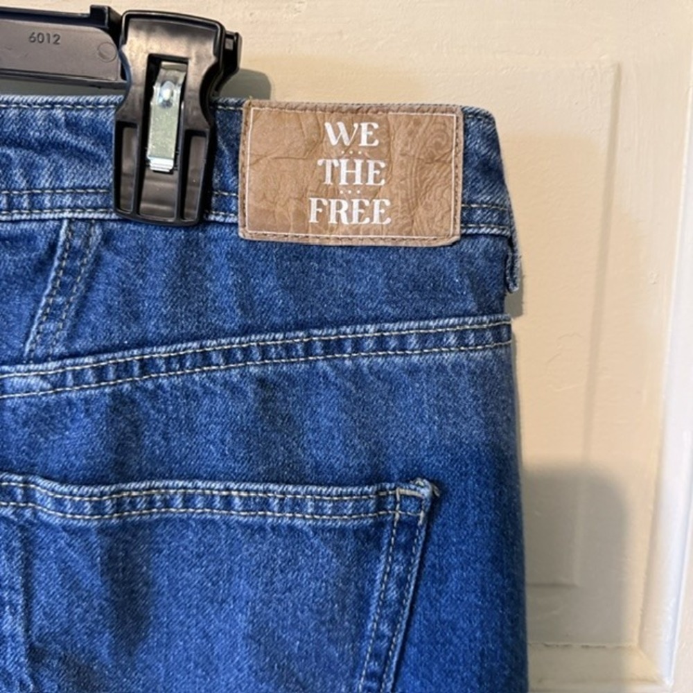 We The Free Free People Ava High Rise Bootcut Jeans Dark Wash Blue Denim Size 30 - Picture 4 of 8